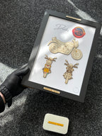 Custom Bike Wall Frames - Parked On The Wall (with Key chain)