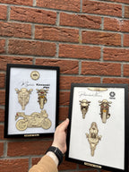 Custom Bike Wall Frames - Parked On The Wall (with Key chain)