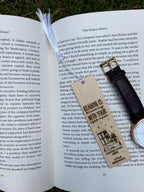 Custom Wooden Bookmark – “Reading is Dreaming with Your Eyes Open”