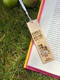 Custom Wooden Bookmark – “Reading is Dreaming with Your Eyes Open”