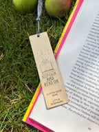 Custom Wooden Bookmark – “Keep Calm and Read On”