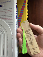 Just One More Chapter - Wooden Book Mark