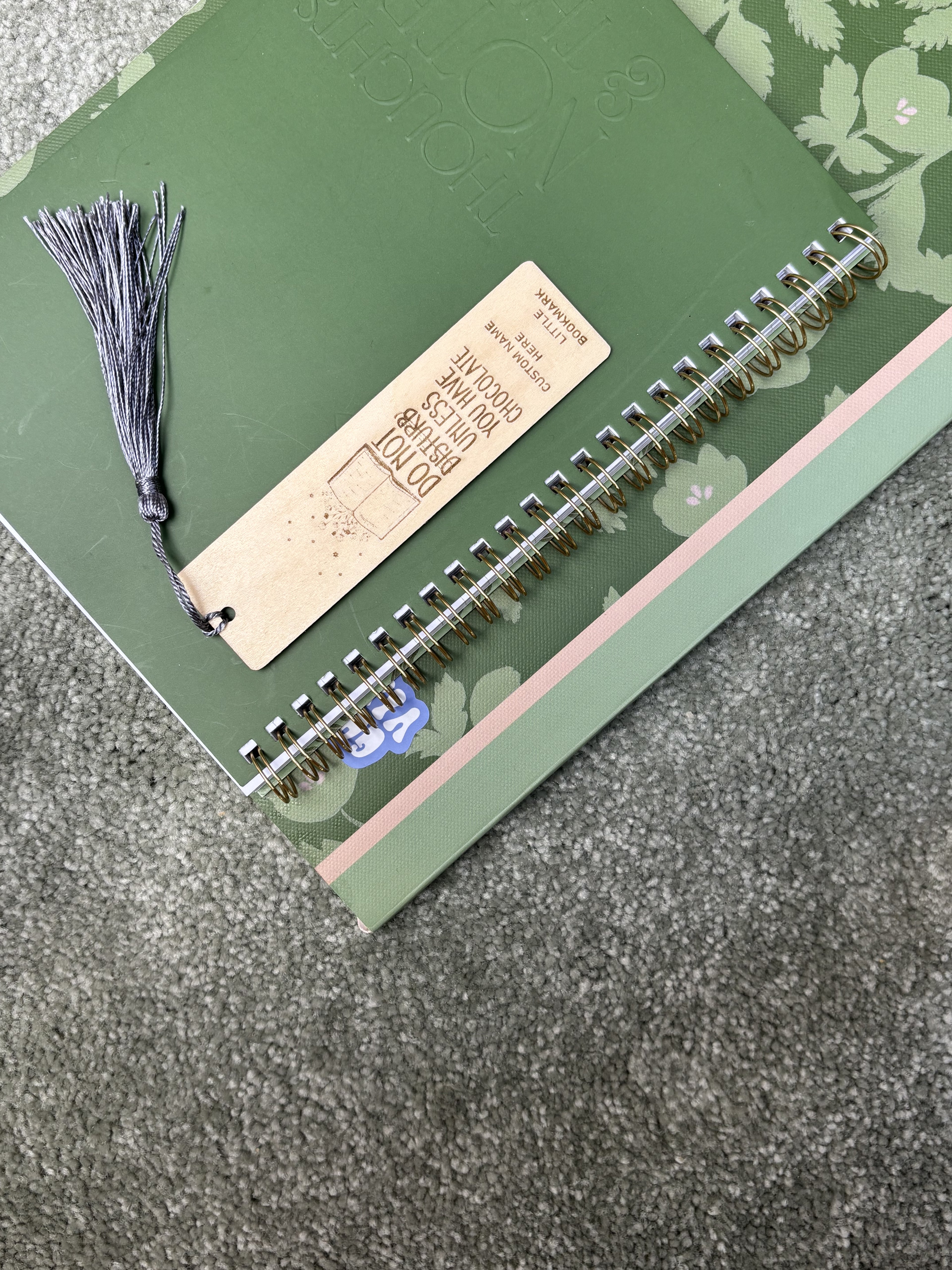 Custom Wooden Bookmark – “Do Not Disturb Unless You Have Chocolate”