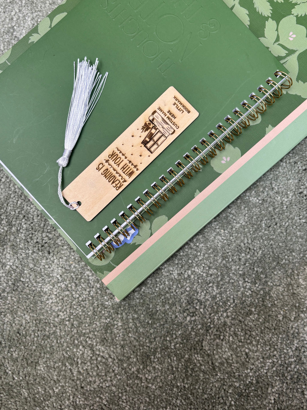 Custom Wooden Bookmark – “Reading is Dreaming with Your Eyes Open”