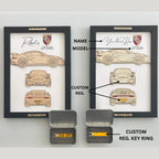 Custom Car Wall Frames - Parked On The Wall (with Keychain)