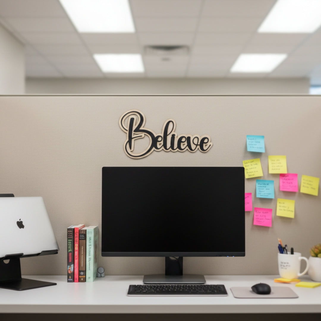 Believe - Wooden Wall Hanging