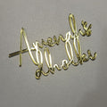 Personalised Gold/Silver Acrylic Cake Topper – Custom Name | UK Made