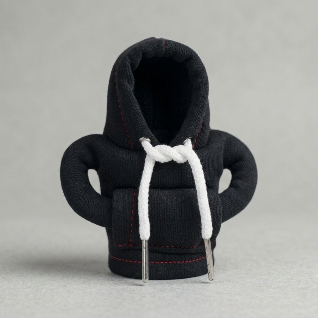 Mini Hoodie Gear Shift Cover – Soft Plush Car Gear Knob Hoodie Protector | Universal Fit